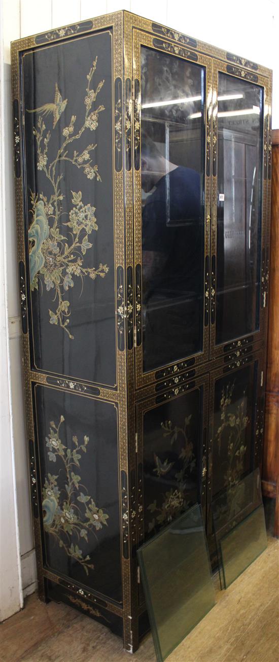 Chinese lacquer display cabinet